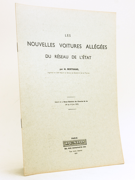 Les nouvelles voitures allégées du réseau de l'Etat