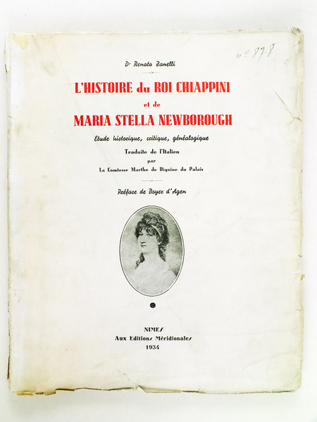 L'Histoire du Roi Chiappini et de Maria Stella Newborough. Etude …