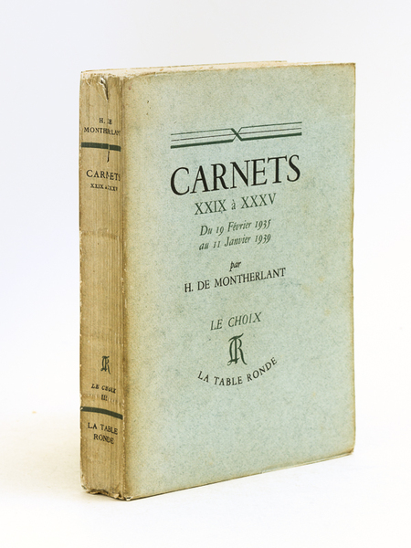 Carnets XXIX à XXXV du 19 Février 1935 au 11 …