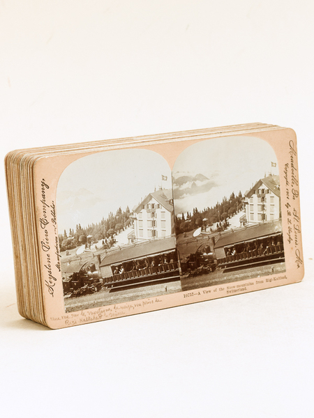Lot de 21 vues photographiques stéréoscopiques de Suisse [ Keystone …