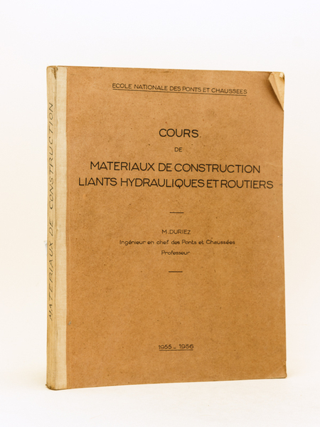 Cours de Matériaux de Construction. Liants hydrauliques et routiers. Ecole …