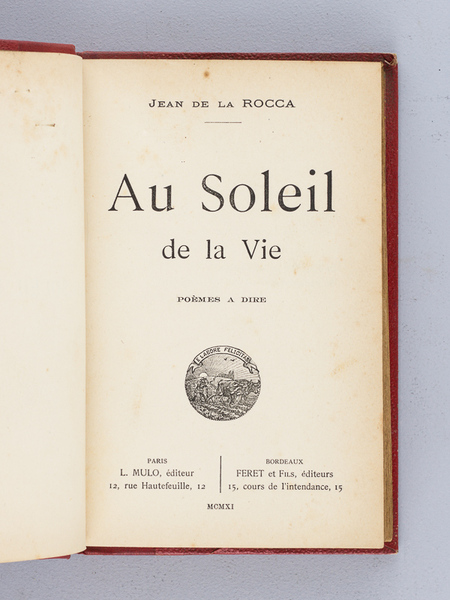 Au Soleil de la Vie. Poèmes à Dire. [ Edition …