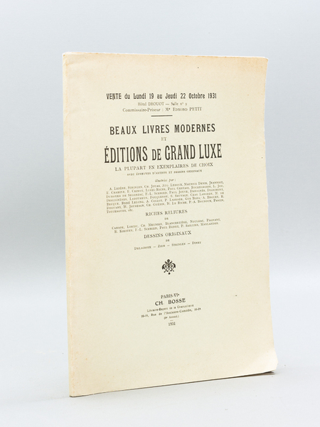 Catalogue de Beaux Livres Modernes et d'Editions de Grand Luxe, …