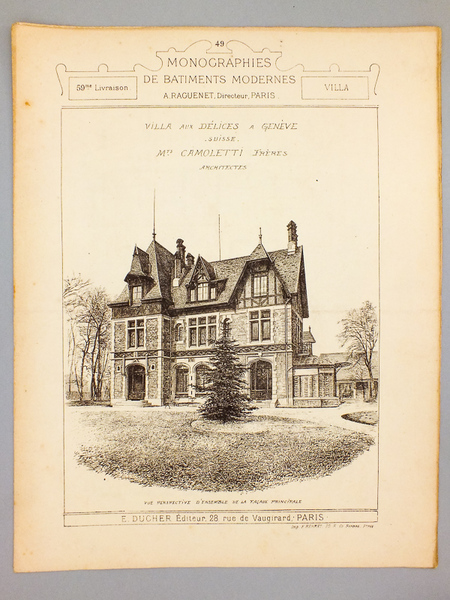 Monographies de Bâtiments Modernes - Villa aux délices à Genève, …