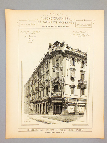 Monographies de Bâtiments Modernes - Maison à loyer, rue de …