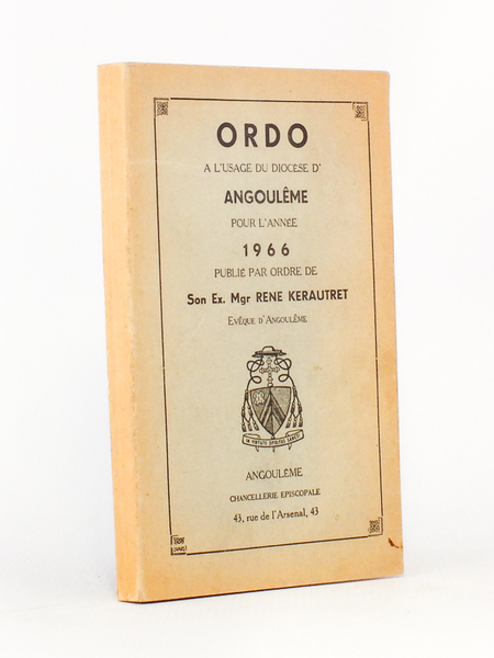 Ordo à l'usage du Diocèse d'Angoulême pour l'Année 1966 , …
