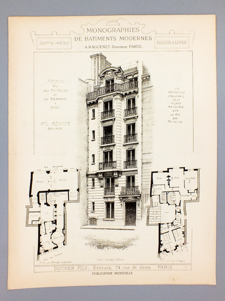 Monographies de Bâtiments Modernes - Maison rue des Poitevins et …