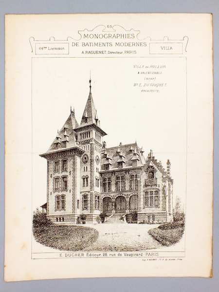 Monographies de Bâtiments Modernes - Villa du Rôleur à Valenciennes …