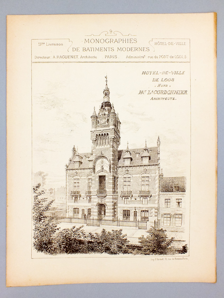 Monographies de Bâtiments Modernes - Hôtel-de-Ville de Loos (Nord), Mr. …