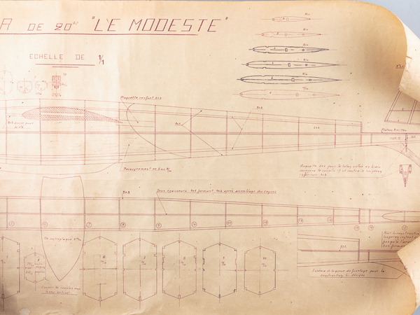 Plan du Planeur de 20 dm² "Le Modeste"