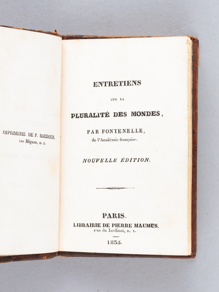 Entretiens sur la Pluralité des Mondes