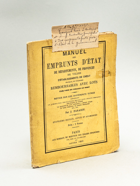 Manuel des Emprunts d'Etat de Départements, de Provinces, de Villes, …