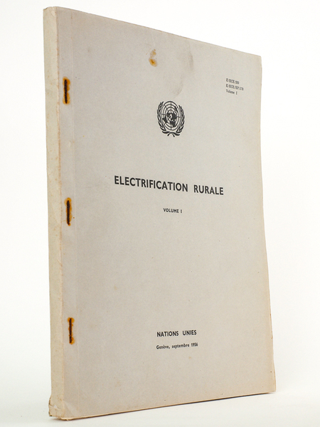 Electrification rurale, volume I ( Septembre 1956 )