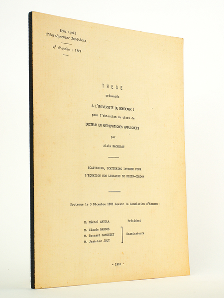 Scattering, Scattering inverse pour l'équation non-linéaire de Klein-Gordon ( Thèse …