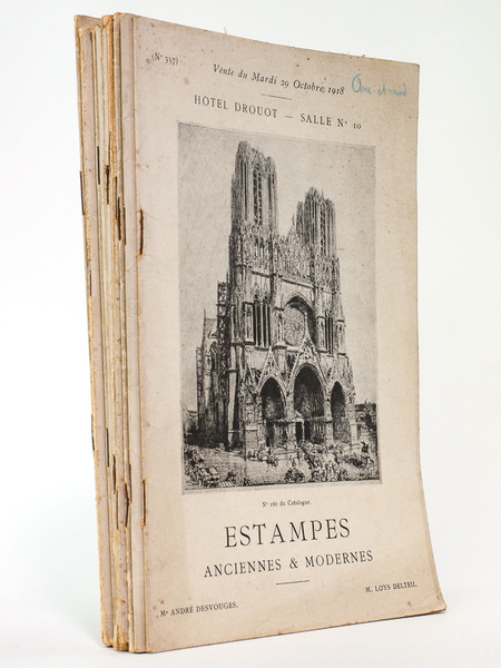 [ Lot de 10 catalogues d'estampes Loys / Léo Delteil …