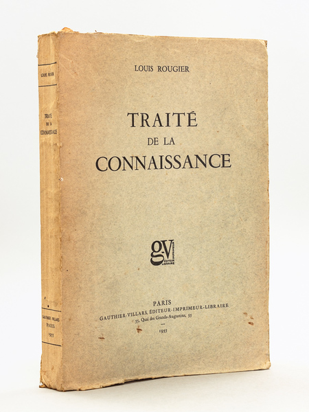 Traité de la Connaissance [ Edition originale - Livre dédicacé …