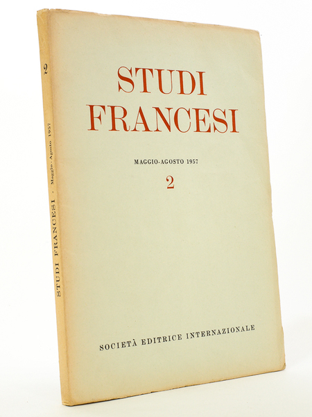 Studiti Francesi (rivista quadrimestrale dedicata alla cultura e civilta letteraria …