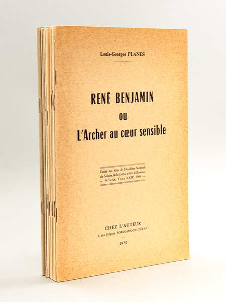 [ Lot de 9 tirés-à-part, la plupart dédicacés par l'auteur …