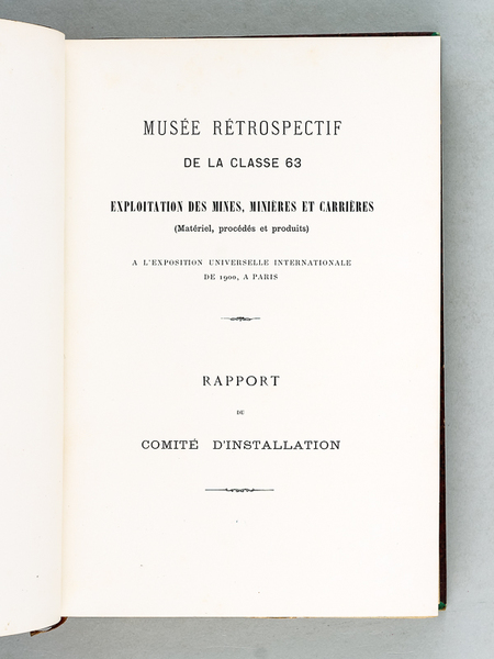 [ Musées Centennaux ] Musée rétrospectif de la classe 63. …