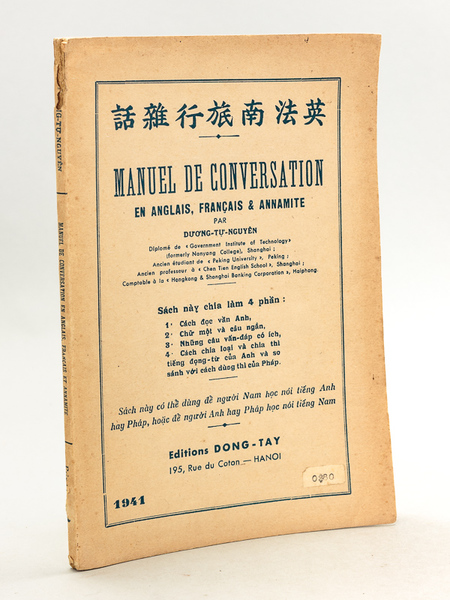 Manuel de Conversation en anglais, français & annamite