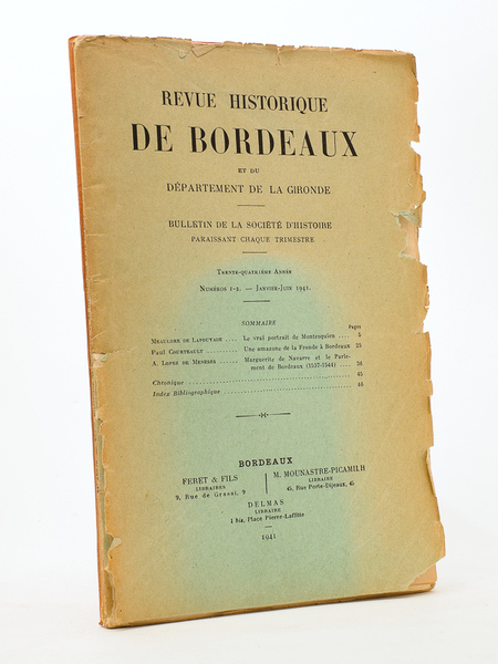 Revue historique de Bordeaux et du Département de la Gironde, …