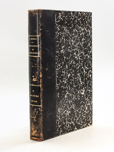 Associations en Participation et Sociétés de Fait. [ Edition originale …