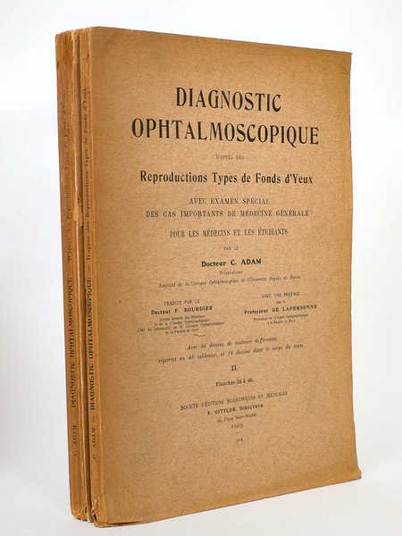 Diagnostic Ophtalmoscopique d'après des reproductions types de Fonds d'Yeux, avec …