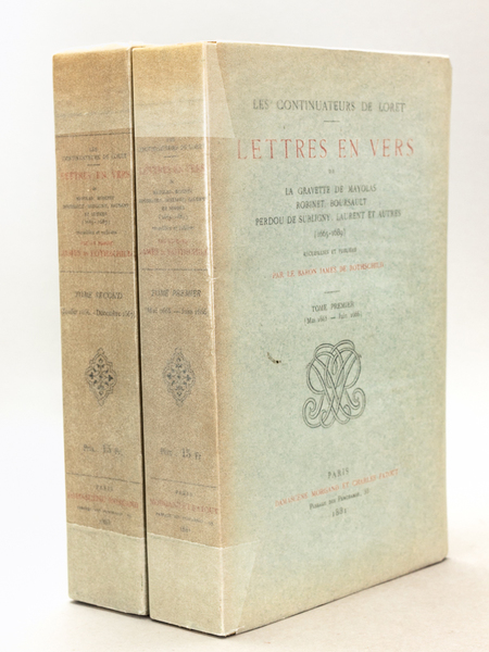 Les Continuateurs de Loret (2 Tomes - Complet) Lettres en …