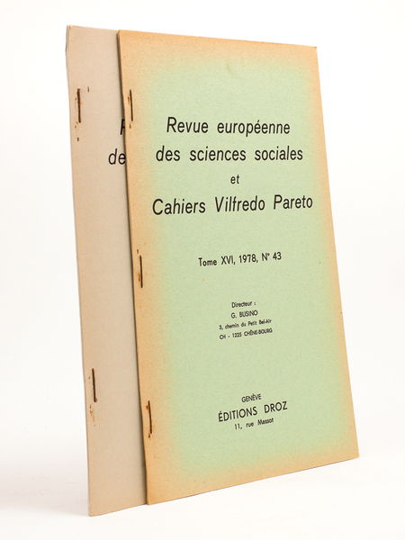 Trois études sociologiques de J. Schumpeter ( Revue européenne des …