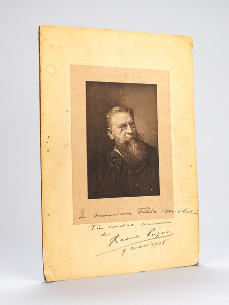 Portrait de Raoul Pugno avec dédicace autographe : "A Monsieur …