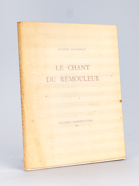 Le Chant du Rémouleur [ Livre dédicacé par l'auteur - …