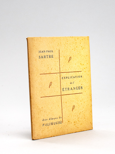 Explication de l'Etranger [ Edition originale ]