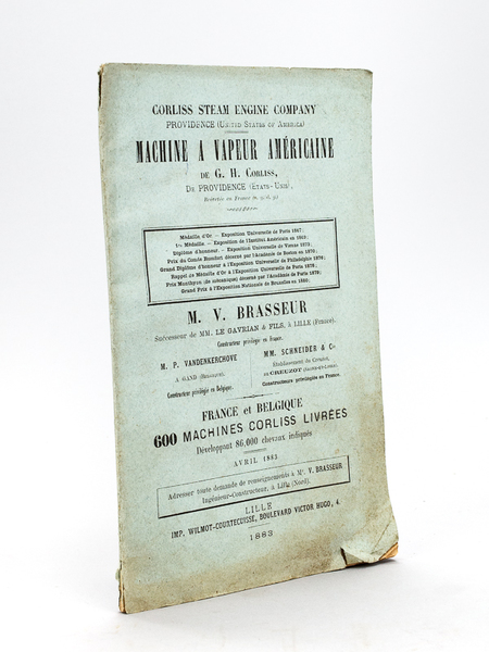 Machine à Vapeur américaine de G. H. Corliss, de Providence …