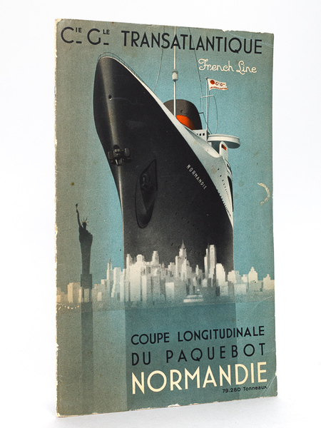 Compagnie Générale Transtlantique. French Line. Normandie [ Coupe longitudinale du …