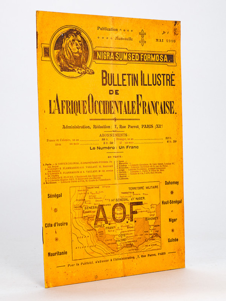 Bulletin Illustré de l'Afrique Occidentale Française. N° 1 - Mai …