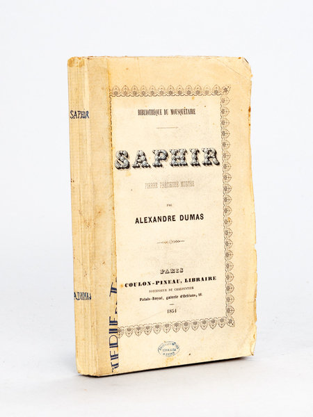 Saphir. Pierre précieuse montée par Alexandre Dumas [ Edition originale …