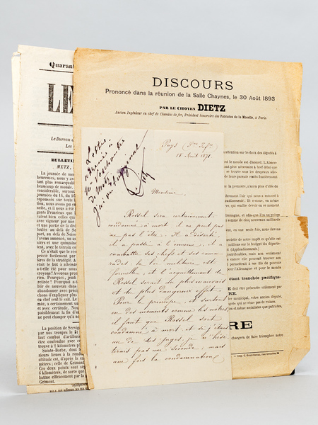 [ Copie d'une lettre d'Alexandre Dumas Fils adressée à M. …