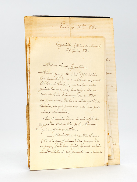 [ Lot de 9 lettres autographes signée ] 1 LAS …