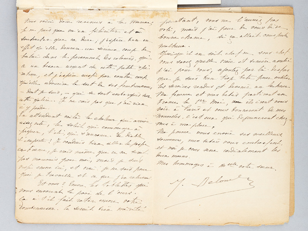 Lot de 7 Lettres autographes signée de François Deloncle et …
