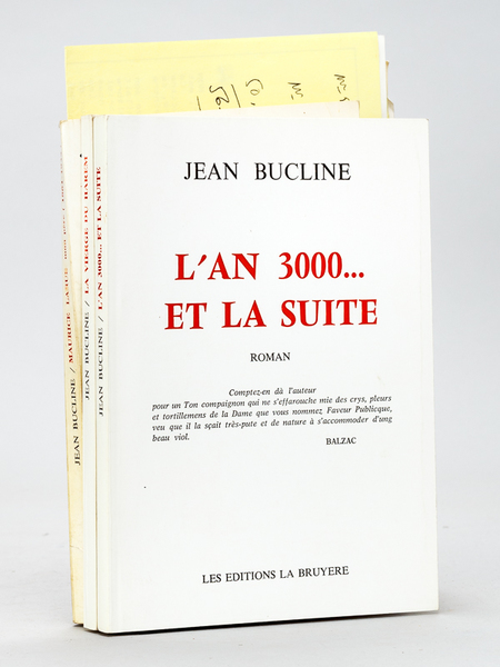 [ Lot de 3 livres dédicacés par l'auteur, avec 2 …