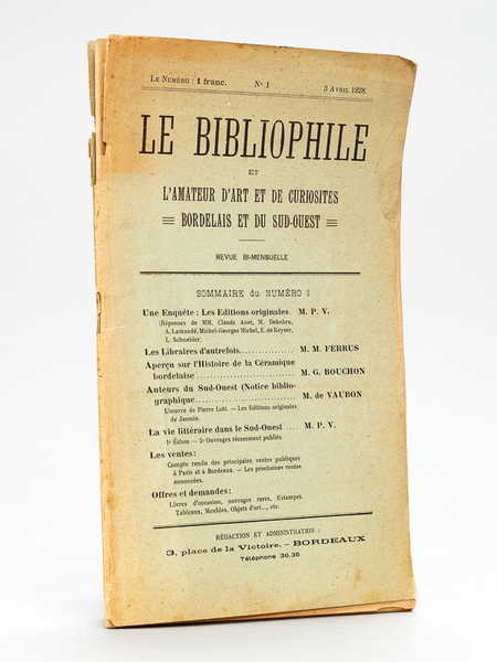 Le Bibliophile et l'Amateur d'Art et de Curiosités Bordelais et …