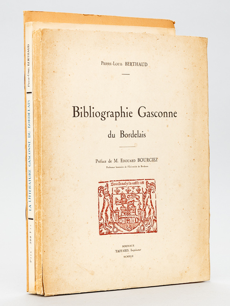 Bibliographie gasconne du Bordelais [ Edition originale - Avec 4 …