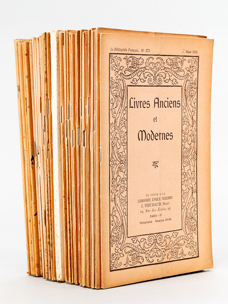 Le Bibliophile Français. [ Lot de 38 catalogues du n° …