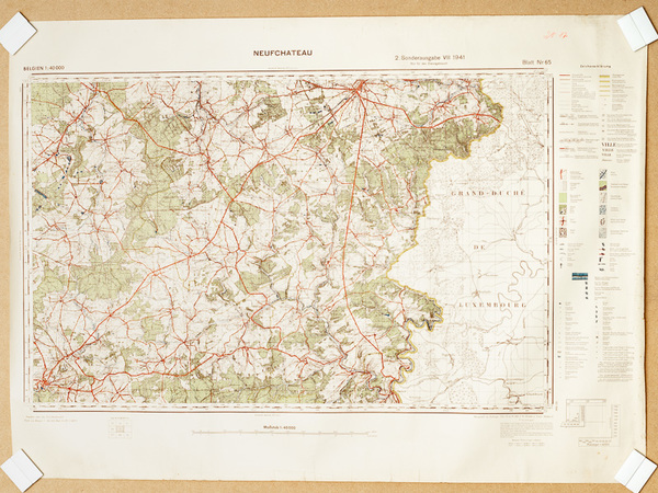 Neufchateau 1 : 40.000 Sonderausgabe VII 1941 Nur für Dienstgebrauch. …