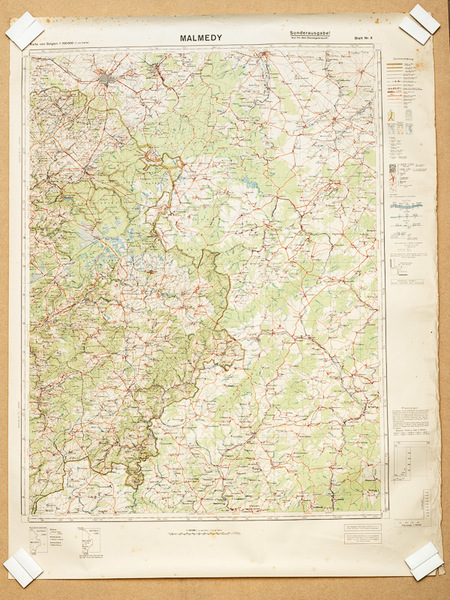 Malmedy 1 : 100.000 Sonderausgabe ! Nur für Dienstgebrauch ! …