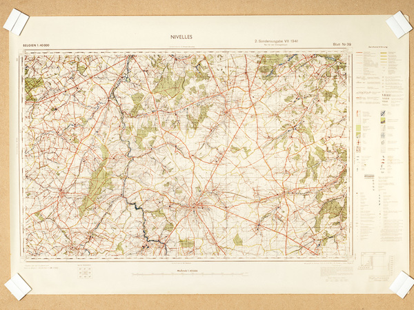 Nivelles 1 : 40.000 Sonderausgabe VII 1941 Nur für Dienstgebrauch. …