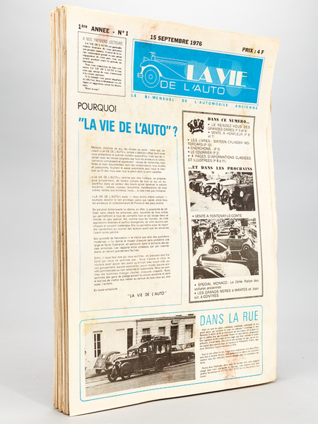 La Vie de l'Auto. le Bi-mensuel de l'automobile ancienne (Du …