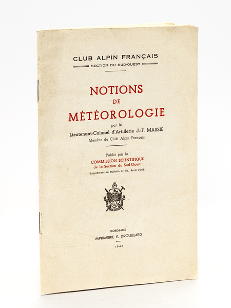 Notions de Météorologie [ Edition originale ]