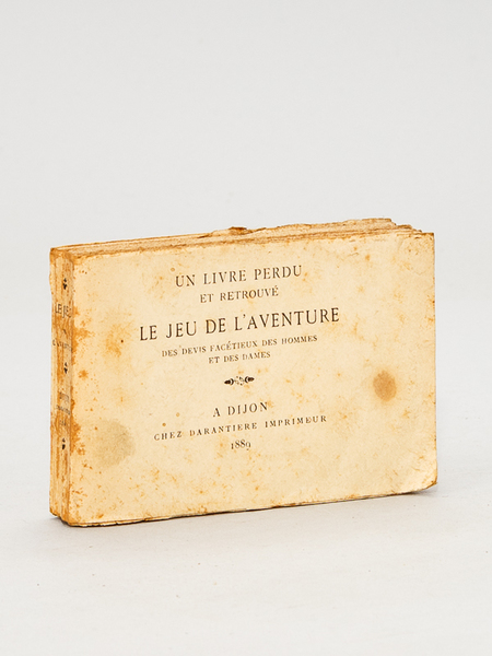 Le Jeu de l'Aventure des Devis facétieux, des Hommes et …