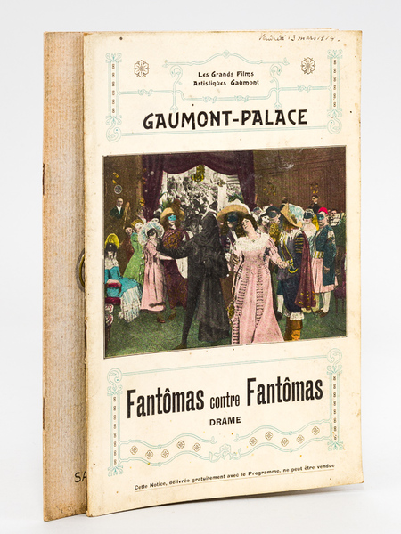 Fantômas contre Fantômas. Drame [ Avec : ] Gaumont Palace. …